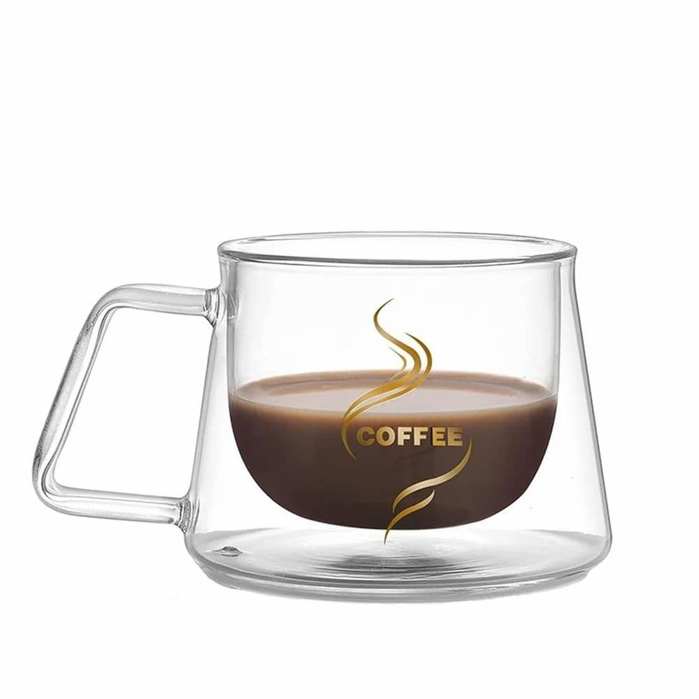 Double Walled Glass Coffee Mugs