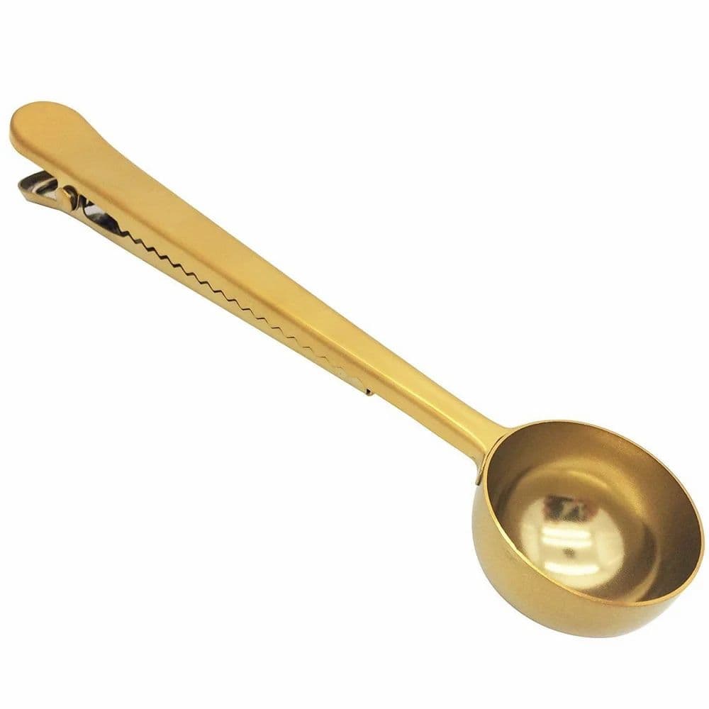 Stainless Steel Coffee Scoop with Bag Clip